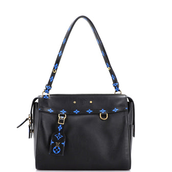 Louis Vuitton Speedy Amazon Bag Leather with Monogram Canvas MM