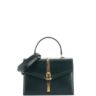 Gucci Sylvie 1969 Top Handle Bag Leather Small