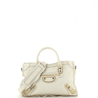 Balenciaga City Classic Metallic Edge Bag Leather Small