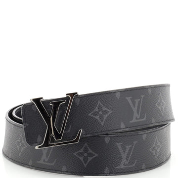 Louis Vuitton LV Initiales Reversible Belt Monogram Eclipse Canvas Wide