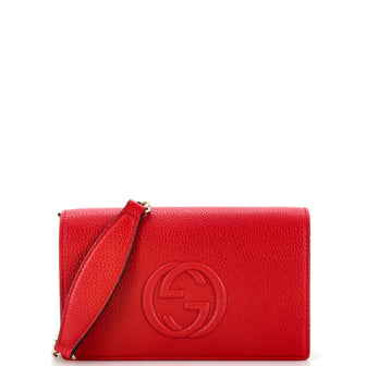 Gucci Soho Wallet on Chain (Outlet) Leather