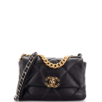 Chanel 19 Flap Bag Quilted Leather Medium