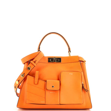 Fendi Peekaboo Utility Bag Leather Regular