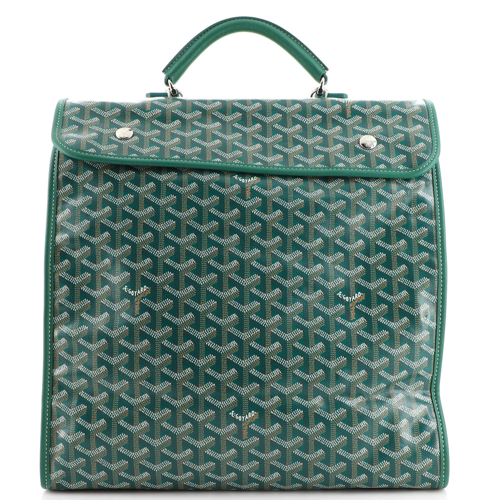 Goyard, Bags, Goyard Saint Leger Briefcase Backpack Coated Canvas Green