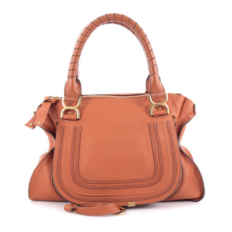 Chloe Marcie Shoulder Bag Leather Medium Brown 2087302