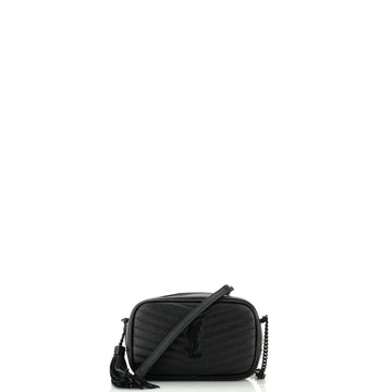 Saint Laurent Lou Camera Bag Matelasse Chevron Leather Mini