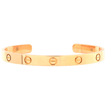 Cartier Love Cuff Bracelet 18K Rose Gold