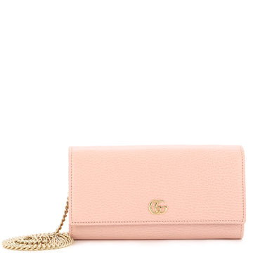 Gucci GG Marmont Continental Chain Wallet Leather