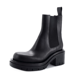 Bottega Veneta Women's Lug Heeled Chelsea Boots Leather