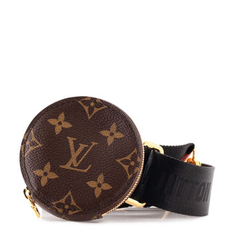 Louis Vuitton Monogram Multi Pochette Accessories Bandouliere Shoulder Strap Black