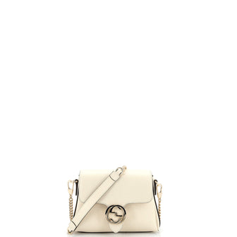 Gucci Interlocking Chain Crossbody Bag (Outlet) Leather Small