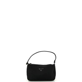 Prada Pochette Shoulder Bag Tessuto Small Black 2087991