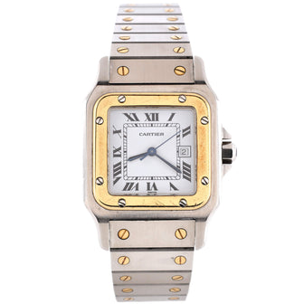 Cartier Santos de Cartier Galbee Automatic Watch Stainless Steel and Yellow Gold 29