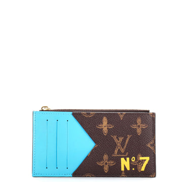 Louis Vuitton Coin Card Holder No.7 Trunk L'oeil Vintage Monogram Canvas