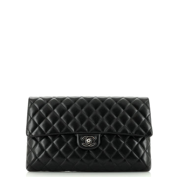 Chanel Classic Flap Clutch Quilted Lambskin