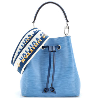 Louis Vuitton NeoNoe Handbag Epi Leather with Logo Jacquard Strap BB