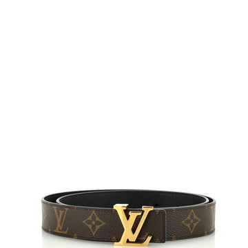 Louis Vuitton LV Initiales Reversible Belt Monogram Canvas and Leather Medium