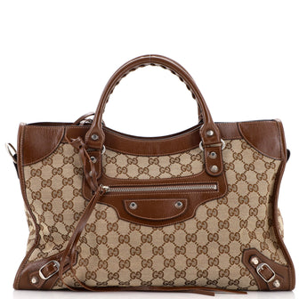 Gucci x Balenciaga The Hacker Project Neo Classic City Bag GG Canvas Medium