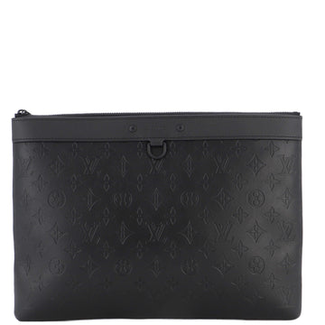 Louis Vuitton Discovery Pochette Monogram Shadow Leather GM