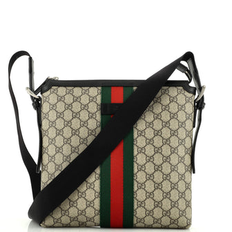 Gucci Web Messenger Bag GG Coated Canvas Medium
