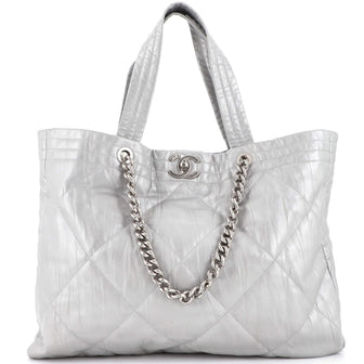 Ground Control Tote Quilted Iridescent Calfskin Large