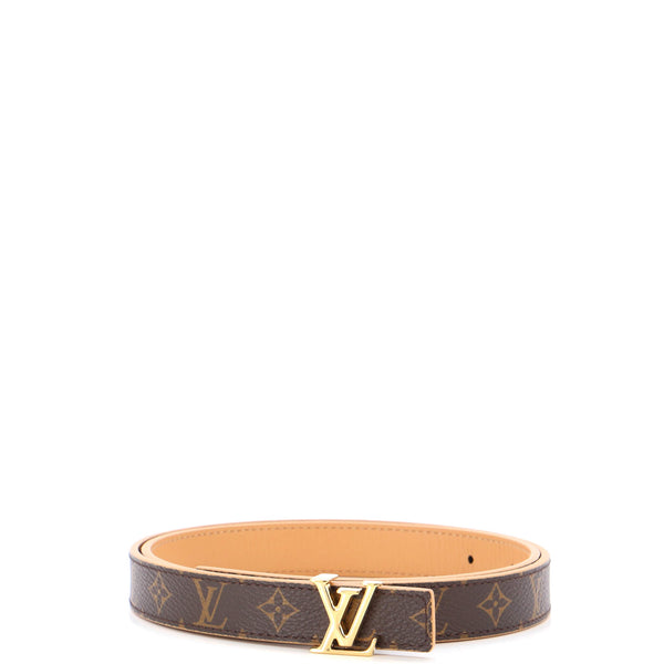 Louis Vuitton LV Initiales Reversible Belt Monogram Canvas and Leather Wide  Brown 2048281