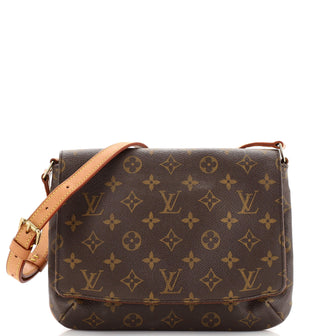 Louis Vuitton Musette Tango Handbag Monogram Canvas