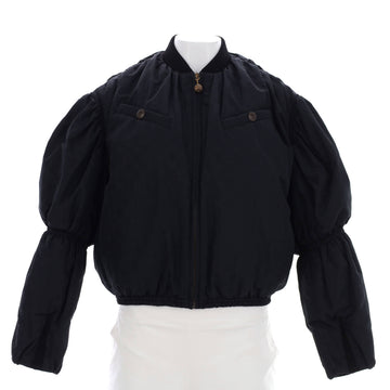 Louis Vuitton Women's Bishop Sleeves Bomber Jacket Monogram Polyester Blend