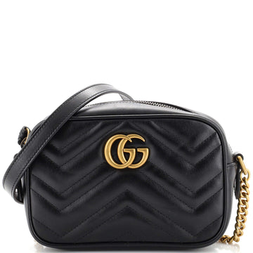 Gucci GG Marmont Shoulder Bag Matelasse Leather Mini
