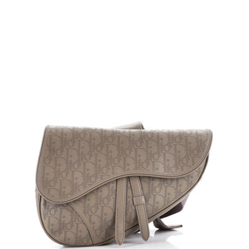Christian Dior Saddle Crossbody Bag Oblique Galaxy Leather Mini