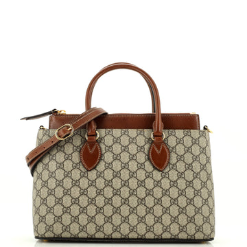 Gucci Linea A Convertible Tote GG Coated Canvas Small