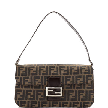 Fendi Vintage Shoulder Bag Zucca Canvas Medium