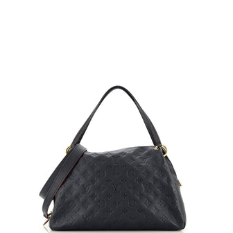 Louis Vuitton Ponthieu Handbag Monogram Empreinte Leather PM Blue