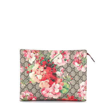 Gucci Toiletry Pouch Blooms Print GG Coated Canvas Large