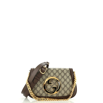 Gucci Blondie NM Flap Bag GG Coated Canvas Small