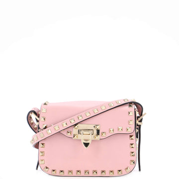 Valentino Garavani Rockstud Flip Lock Flap Bag Leather Mini