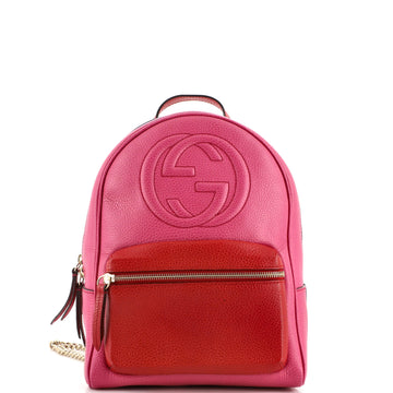 Gucci Soho Chain Backpack Leather