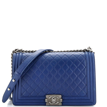 Chanel Boy Flap Bag Quilted Lambskin New Medium