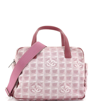 Chanel Travel Line Convertible Satchel Nylon Medium