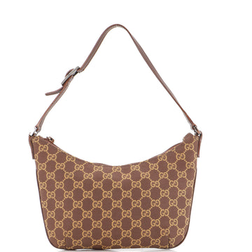 Gucci Vintage Pochette Shoulder Bag GG Canvas Small