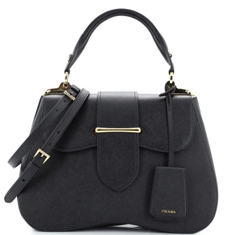 Prada Sidonie Top Handle Bag Saffiano Leather Large