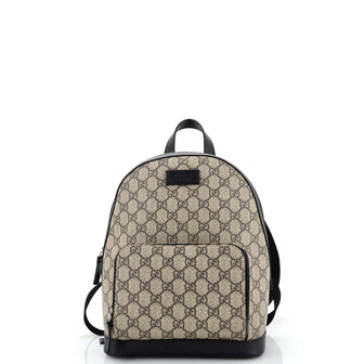 Gucci Zip Pocket Backpack GG Coated Canvas Small