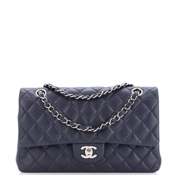 Chanel Classic Double Flap Bag Quilted Caviar Medium