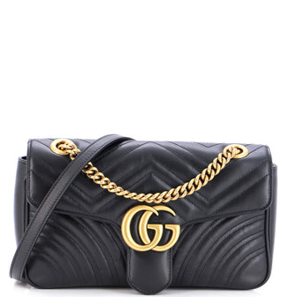 Gucci GG Marmont Flap Bag Matelasse Leather Small