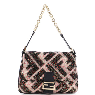Fendi Mama Forever Bag Sequined Zucca Wool