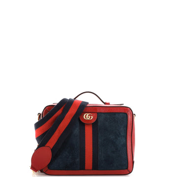 Gucci Ophidia Zip Around Camera Bag Suede Small
