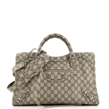 Gucci x Balenciaga The Hacker Project Neo Classic City Bag GG Coated Canvas Medium