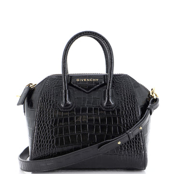 Givenchy Antigona Bag Crocodile Embossed Leather Mini