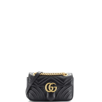 Gucci GG Marmont Flap Bag Matelasse Leather Mini
