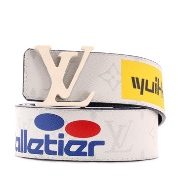 Louis Vuitton LV Initiales Reversible Belt Limited Edition Logo Story Monogram Canvas and Leather Wide
